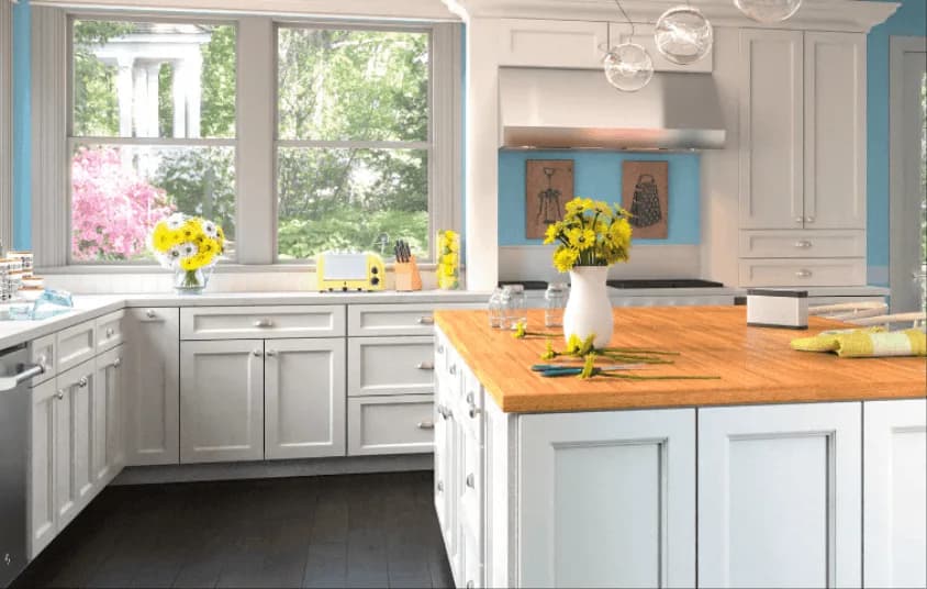A kitchen in Uptown White