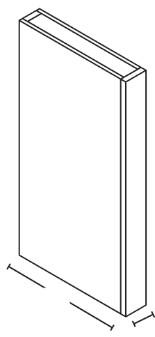 3" Decorative Base Filler — manufacturer line drawing
