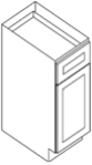 12" Base Cabinet — manufacturer line drawing