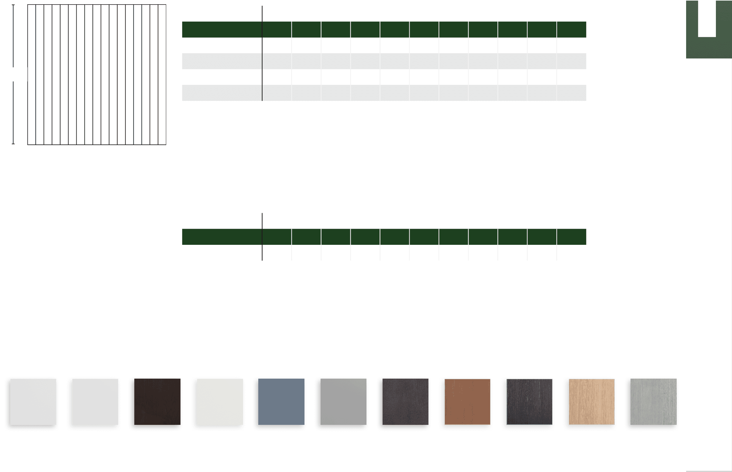 Panel — manufacturer line drawing