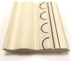 Crown Molding — manufacturer line drawing