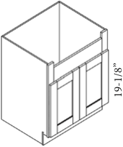 30" Farm Sink Base Cabinet — manufacturer line drawing