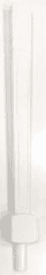 Decorative Leg — manufacturer line drawing