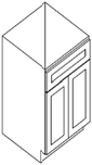 30" Sink Base Cabinet — manufacturer line drawing