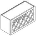30"W x 18"H Wine Rack — manufacturer line drawing