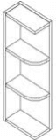 5"W x 30"H Wall End Shelf — manufacturer line drawing