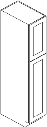 15"W x 84"H Pantry Cabinet — manufacturer line drawing