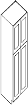 24"W x 84"H Pantry Cabinet — manufacturer line drawing