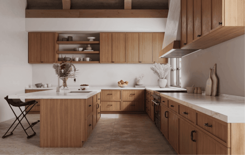 A kitchen in Petit Brown